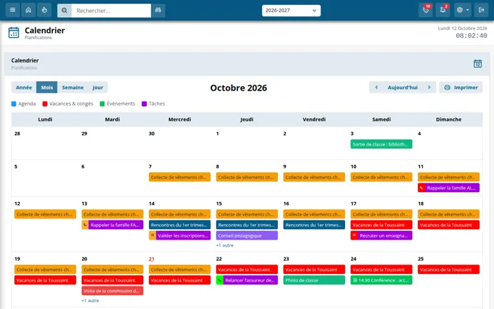 Calendrier